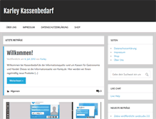 Tablet Screenshot of kassenbedarf.de